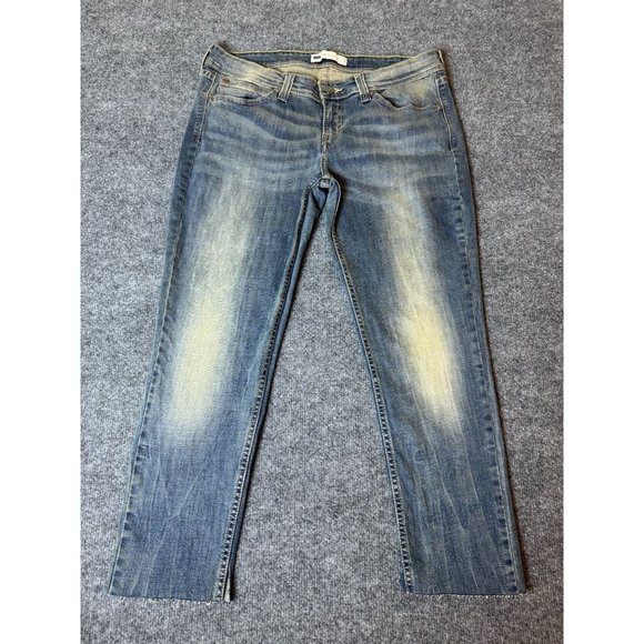 Levi's Demi Curve Low Rise Skinny Stretch Jeans Women Blue Faded Denim Sz 31x25* - Picture 1 of 11